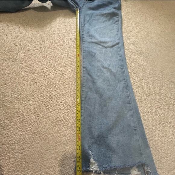 RISEN Los Angeles High Rise Flare Jeans Size 28/7 Style RDP1461 Released Hem - Picture 13 of 13